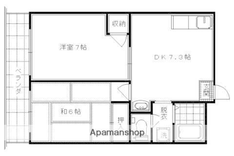 メゾン美山(2DK/2階)の間取り写真