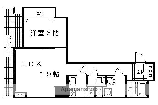 アクアレリスト今出川(1LDK/11階)の間取り写真