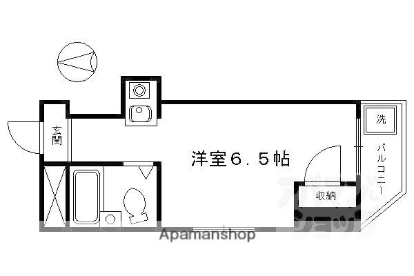 ベルビュー花屋町(ワンルーム/5階)の間取り写真
