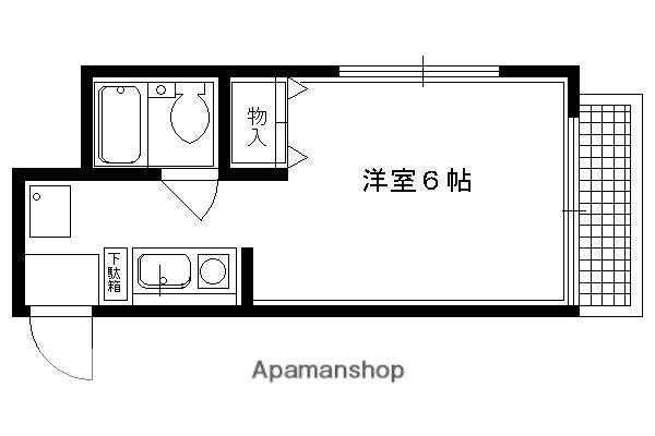 ラピス京都神宮道(1K/5階)の間取り写真