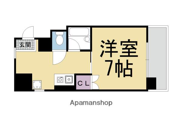 上原マンション(1K/3階)の間取り写真