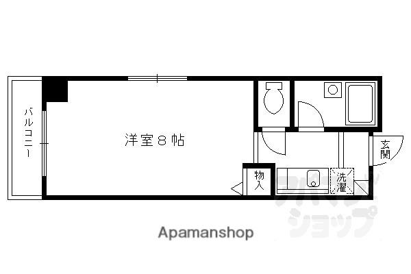 SHICATA SEPT BLDG(1K/2階)の間取り写真