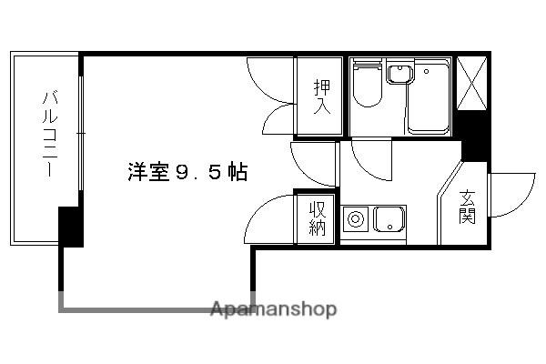 ピアッツァ・アルテ(1K/4階)の間取り写真