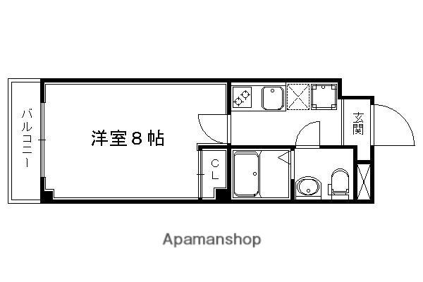 フラッティ壬生坊城(1K/4階)の間取り写真