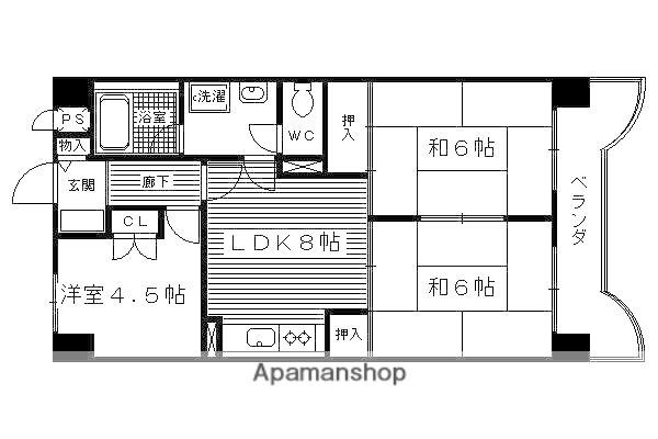 べアーレ芳樹(3LDK/4階)の間取り写真