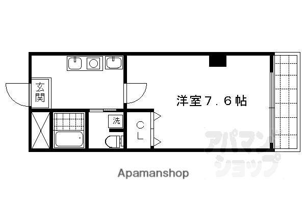 パラシオ池田(1K/1階)の間取り写真