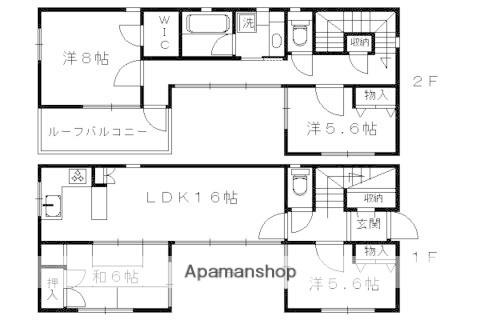 京都市烏丸線 丸太町駅(京都市営) 徒歩9分 2階建 築20年(4LDK)の間取り写真