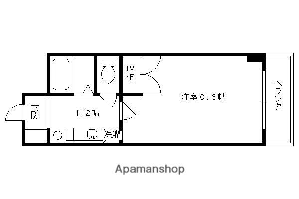 LA FUENTE 友(1K/1階)の間取り写真
