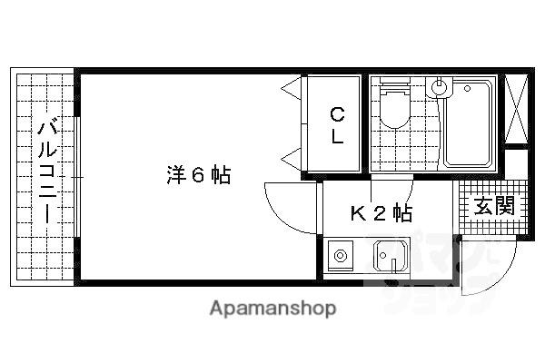 ナ・テュール11(1K/3階)の間取り写真