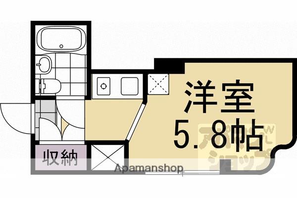 マンションLARK(1K/2階)の間取り写真