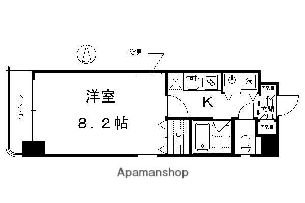 マジェスティ(1K/3階)の間取り写真