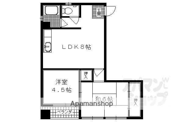 つづきマンション(2DK/2階)の間取り写真