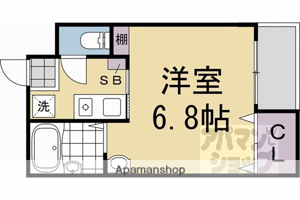 エスパスーY(1K/3階)の間取り写真