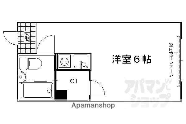 久保ビル(ワンルーム/5階)の間取り写真