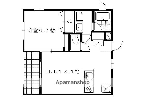 WILL PARK 神宮(1LDK/5階)の間取り写真
