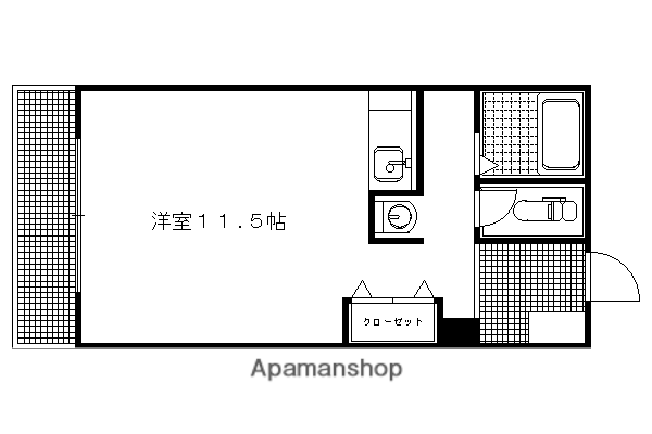 明治館岡崎(ワンルーム/1階)の間取り写真