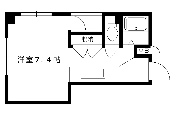 シェモアII(ワンルーム/5階)の間取り写真