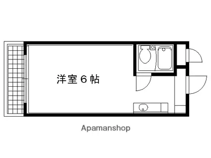 明治館にしきマンション(1K/4階)の間取り写真