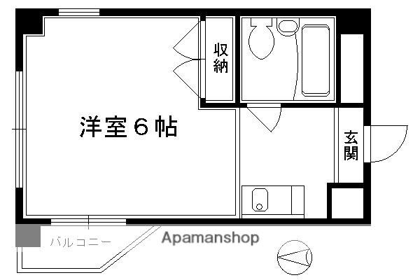 シティーハウス坂PARTII(1K/3階)の間取り写真