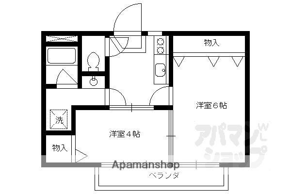 和田マンション(2K/3階)の間取り写真