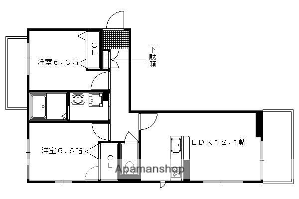 SAN FELICE(2LDK/3階)の間取り写真