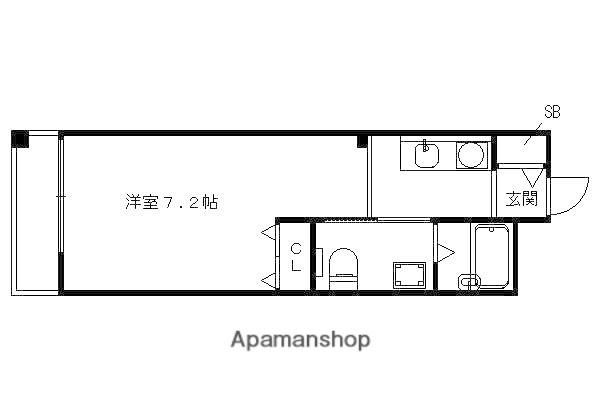 ブリエ京都(1K/3階)の間取り写真