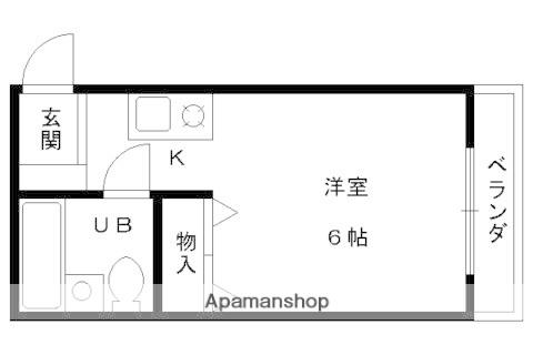 プルシャン山科(1K/5階)の間取り写真