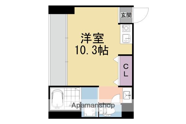 AYM堀川五条(ワンルーム/2階)の間取り写真