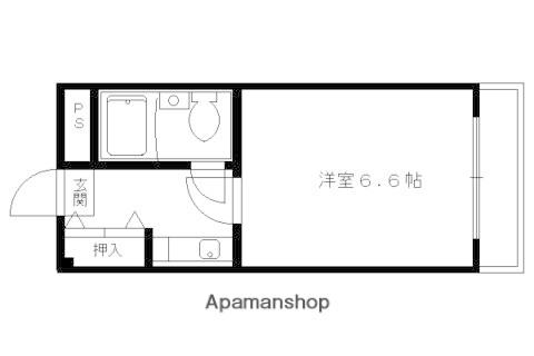 グレース新町(1K/2階)の間取り写真