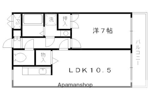AFICION堀川(1LDK/8階)の間取り写真