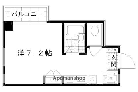 ラフィーネ御所西(1K/4階)の間取り写真