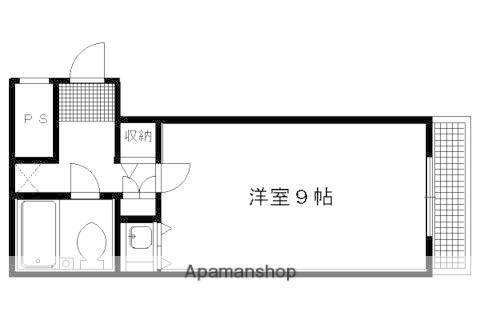 DETOM-1烏丸一条(1K/4階)の間取り写真