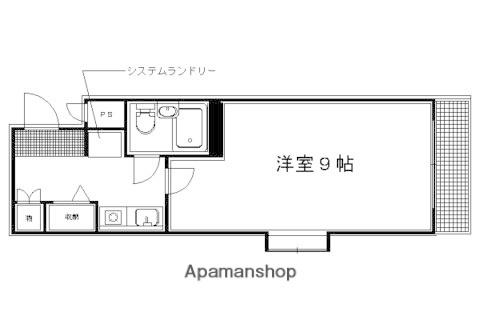 DETOM-1西陣II(1K/3階)の間取り写真