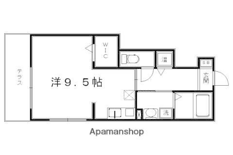 グレースコート中野(1K/1階)の間取り写真