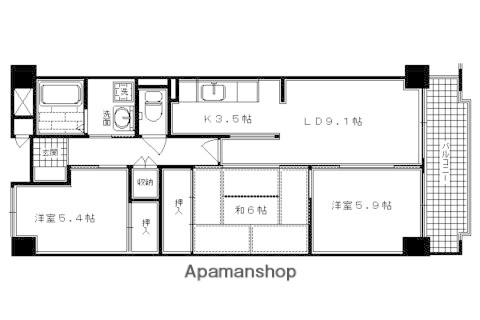 アネックス(3LDK/5階)の間取り写真