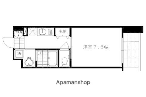 エイペックス京都西陣(1K/2階)の間取り写真