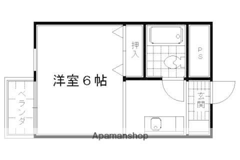 コーポ千尋(1K/4階)の間取り写真