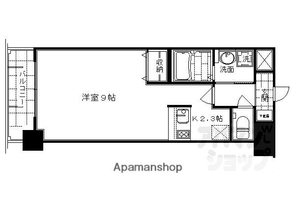 プレサンス京都四条河原町ネクステージ(ワンルーム/3階)の間取り写真