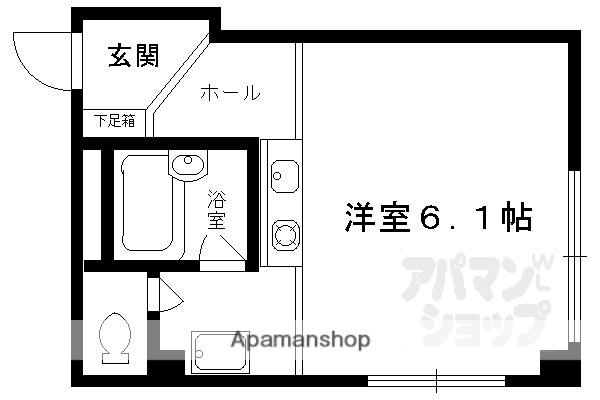 ARK・BW(ワンルーム/3階)の間取り写真