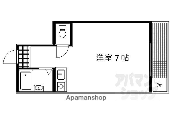 メゾンワイズ(1K/4階)の間取り写真