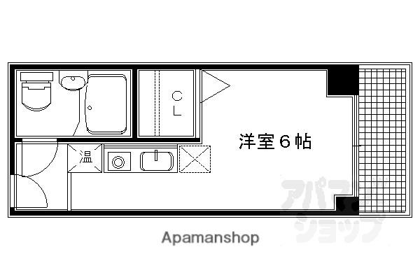 京都今出川レジデンス(1K/7階)の間取り写真