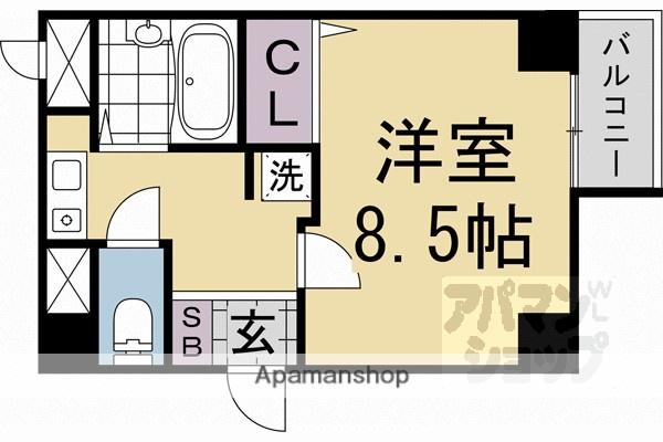 サムティ上堀川(1K/1階)の間取り写真