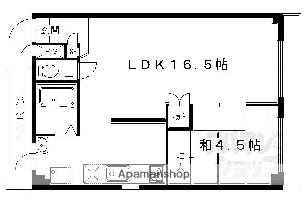 プレアデス(1LDK/2階)の間取り写真