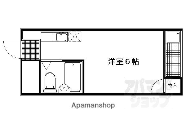 マンションカツマ(1K/1階)の間取り写真