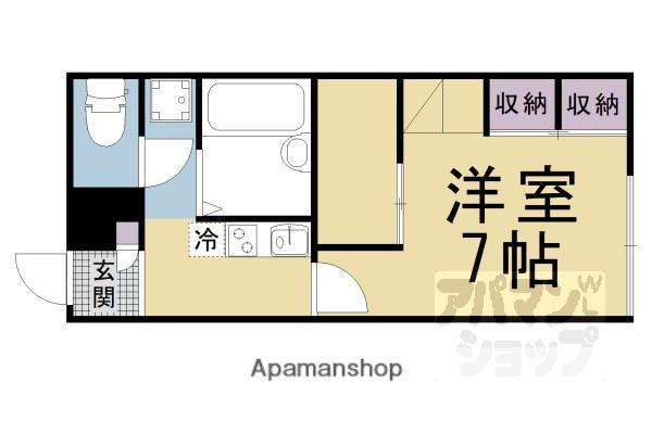 レオパレスフォーティウィンクス(1K/2階)の間取り写真