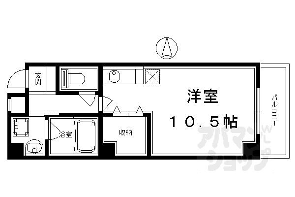 CALDO PINO(ワンルーム/4階)の間取り写真