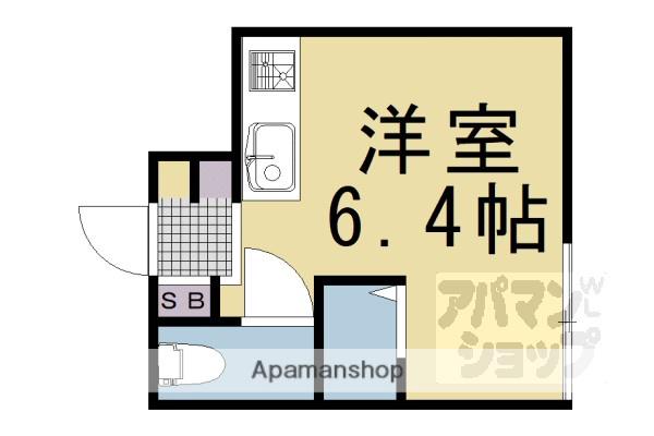 サイト烏丸三条町(1K/4階)の間取り写真