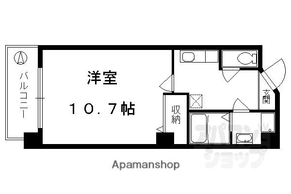 ビレイユ真英富小路高辻(1K/5階)の間取り写真