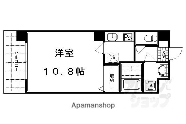 ビレイユ真英富小路高辻(1K/4階)の間取り写真