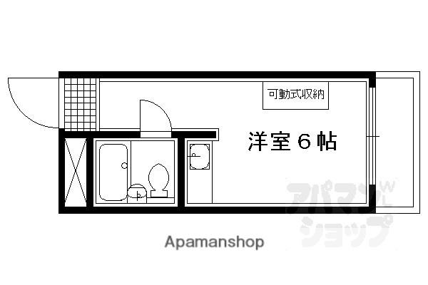 カリヤハウス(ワンルーム/3階)の間取り写真